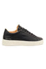 MEN'S SNEAKERS IN LEATHER WITH EXTRA LIGHT SOLE BLACK