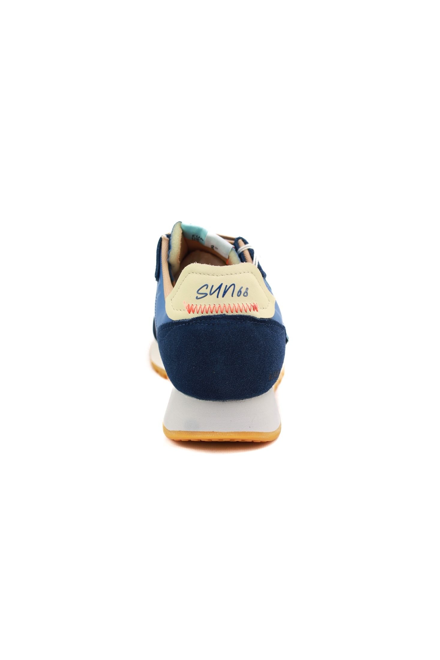 Sun68 Scarpe sneakers uomo in pelle e tessuto avio