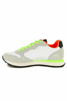 Sun68 Scarpe sneakers uomo in pelle e tessuto bianco