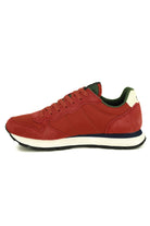 Sun68 Scarpe sneakers uomo in pelle e tessuto coccio