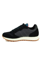 Sun68 Scarpe sneakers uomo in pelle e tessuto nero