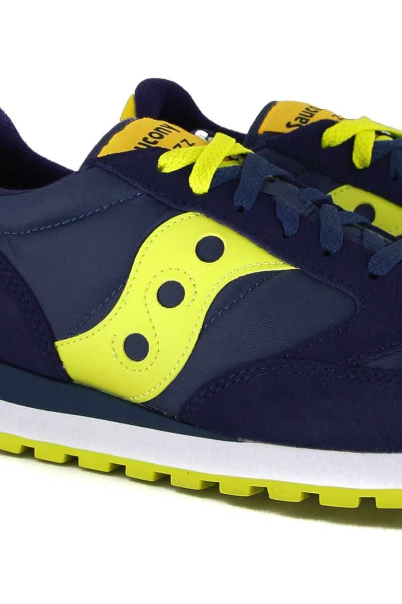 Saucony sneakers uomo jazz original in pelle e tessuto blu