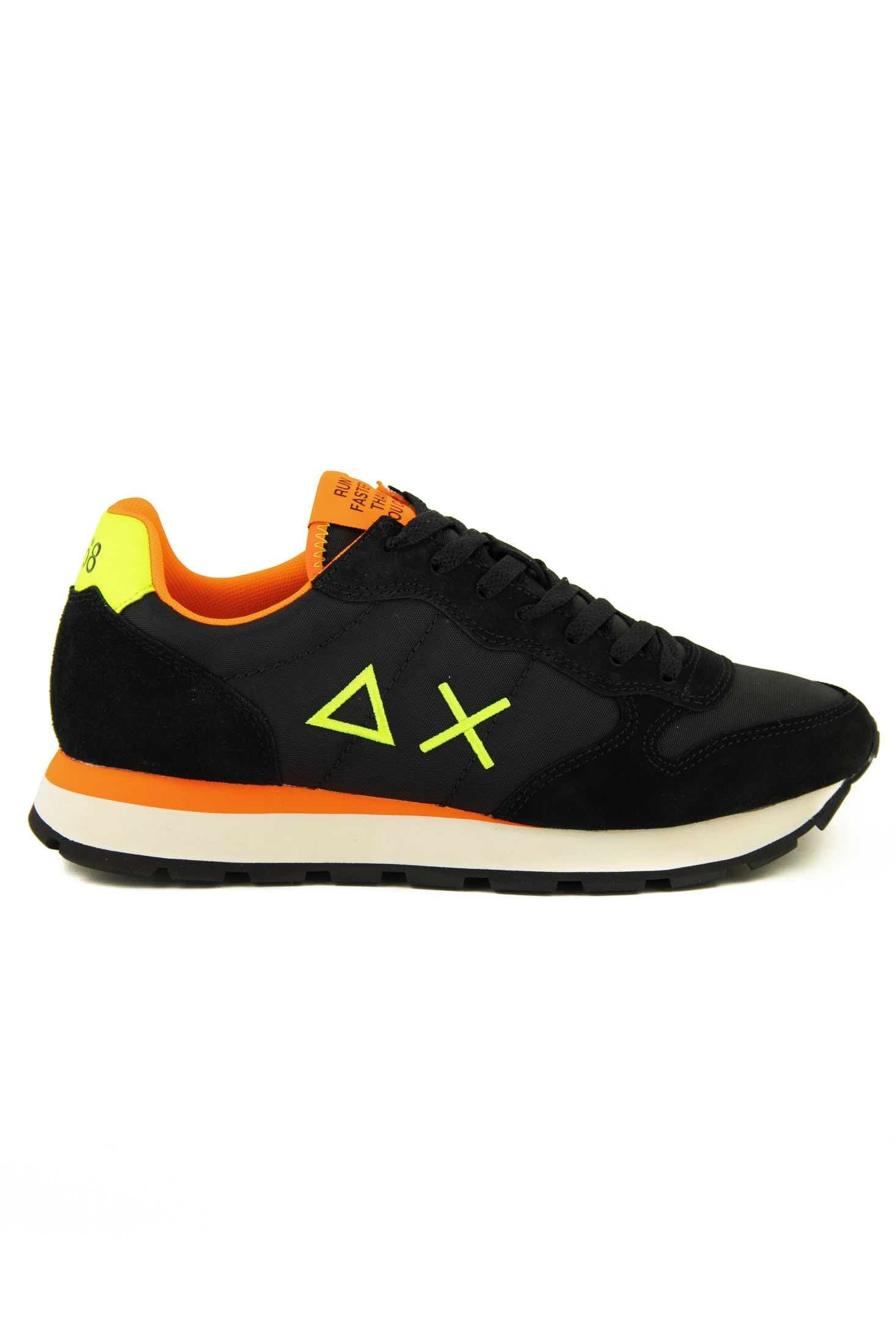 Sun68 Scarpe sneakers uomo modello tom fluo nero