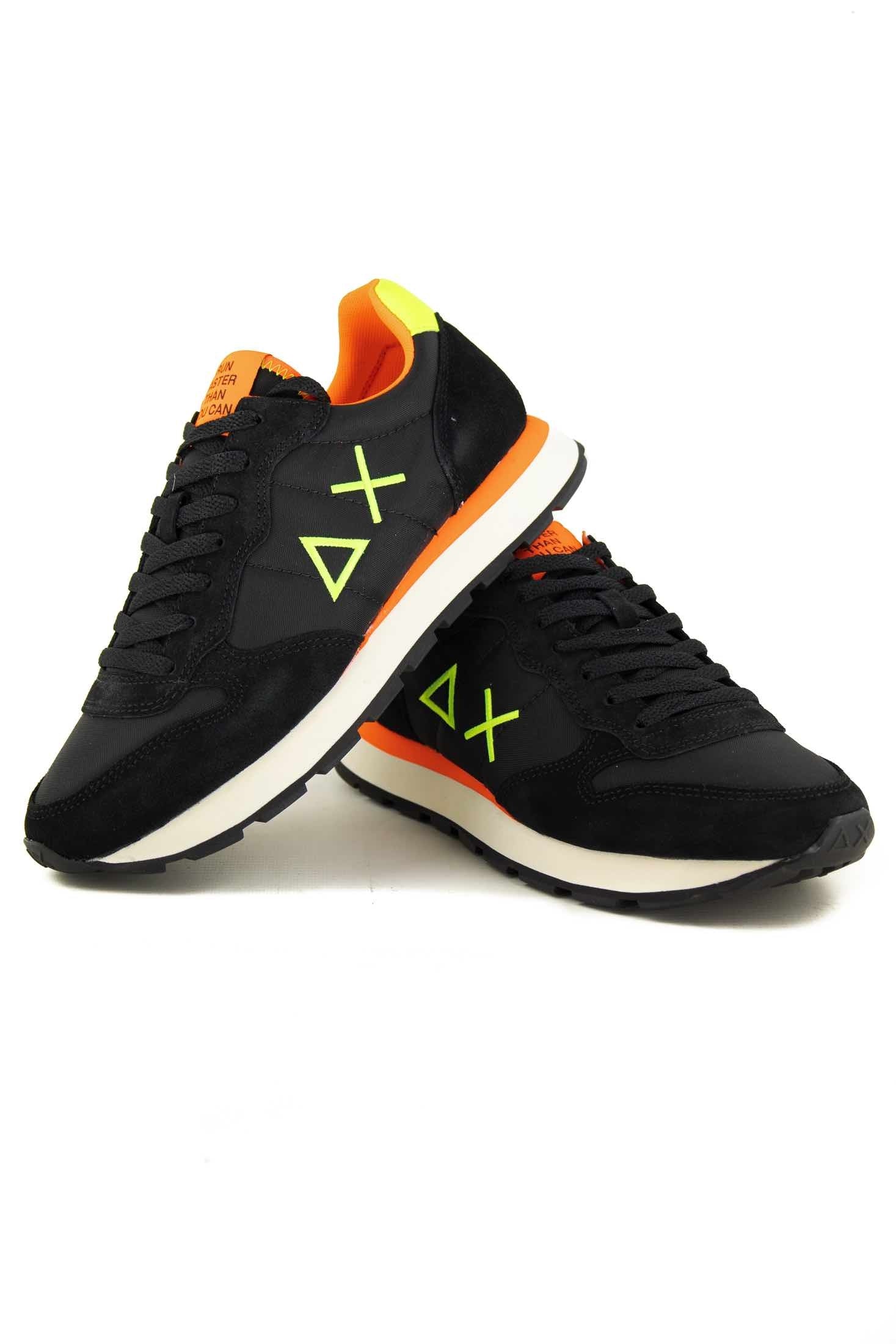 Sun68 Scarpe sneakers uomo modello tom fluo nero