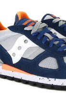 Saucony sneakers uomo shadow original in pelle e tessuto blu