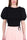 T-SHIRT CROPPED CON MANICHE A PALLONCINO NERO