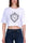 T-SHIRT CROPPED CON STAMPA LOGO BIANCO