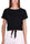 SCHWARZES KURZES T-SHIRT