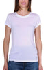 T-SHIRT DONNA GIROCOLLO IN JERSEY DI MODAL BIANCO