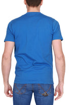 Roy Roger's Uomo t-shirt girocollo con logo bluette