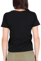 Fracomina t-shirt girocollo con logo nero