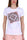 T-SHIRT GIROCOLLO CON STAMPA E STRASS BIANCO