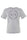 T-Shirt mit Rundhalsausschnitt und Logo-Print aus reiner grauer Baumwolle