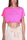 FUCHSIA KURZES T-SHIRT MIT RUNDHALS