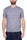 BLUE LINEN BLEND KNIT T-SHIRT