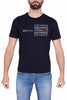 SHORT SLEEVE T-SHIRT WITH BLUE PRINT 