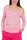 T-SHIRT MANICA LUNGA A RIGHE CON PUPAZZETTI FUXIA