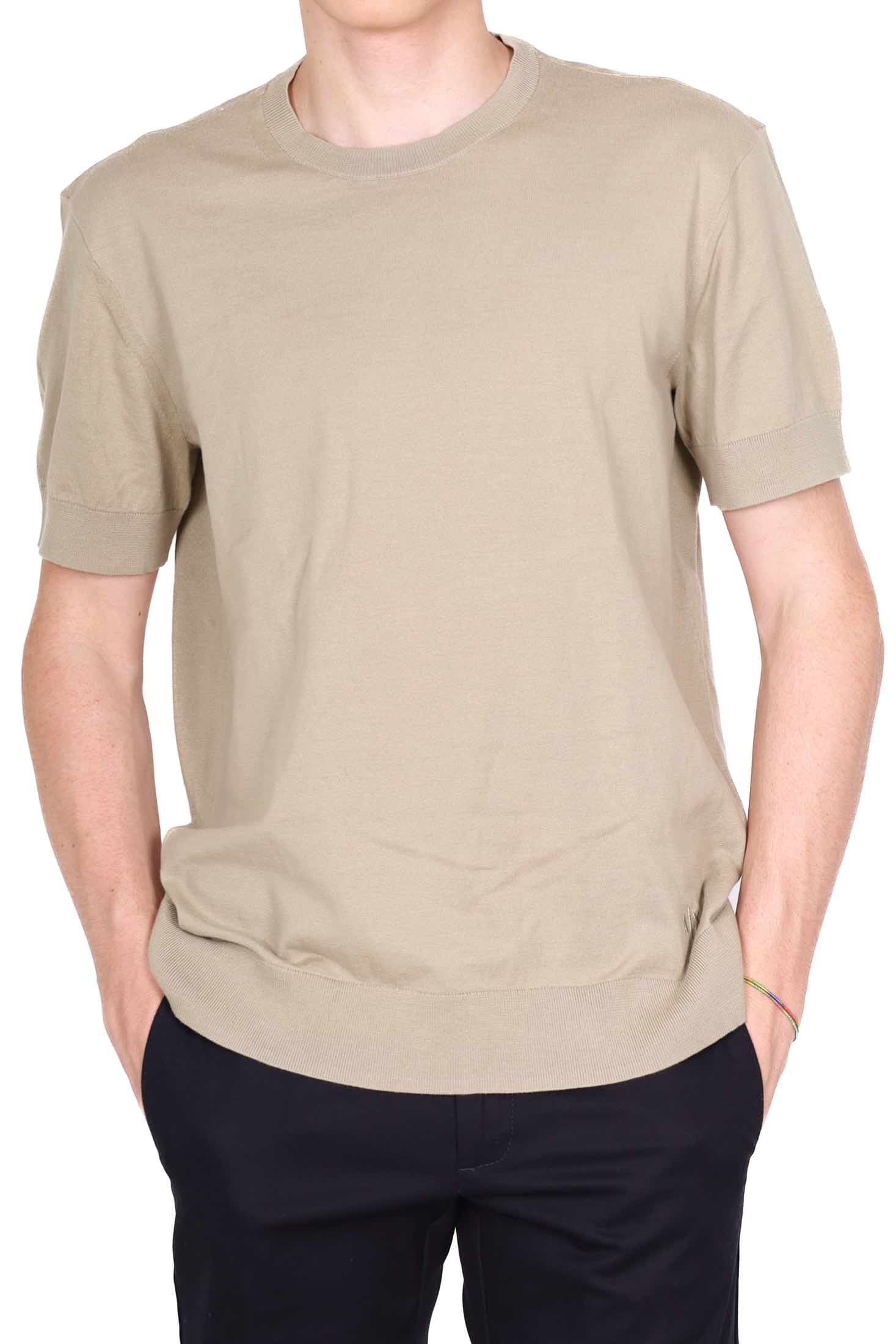 Ax Uomo t-shirt maniche corte in maglia beige