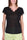 V-NECK T-SHIRT WITH BLACK LACE