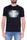 HERREN-T-SHIRT AUS REINER BAUMWOLLE MIT BLAUEM AUFDRUCK