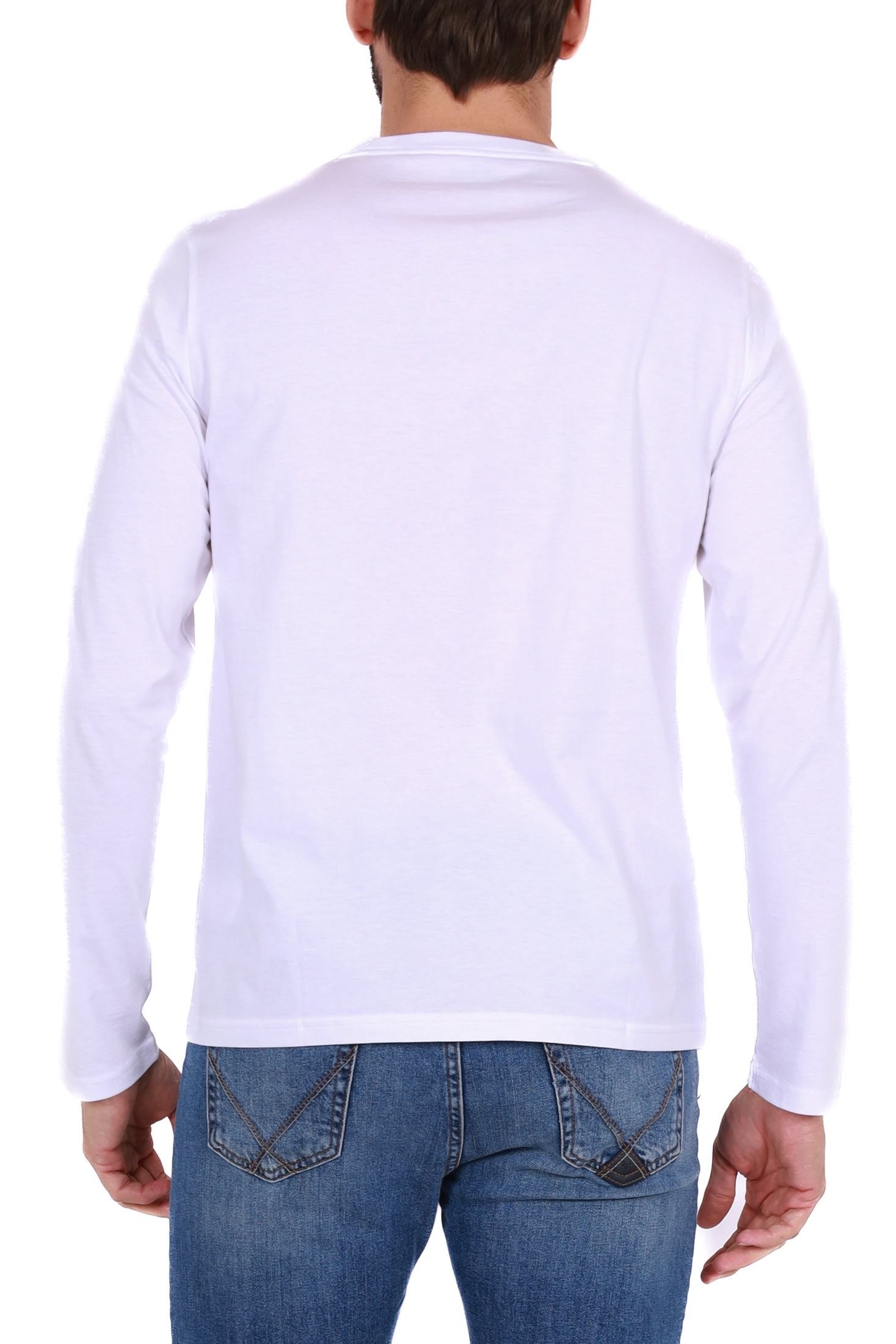 Ralph Lauren t-shirt uomo manica lunga bianco