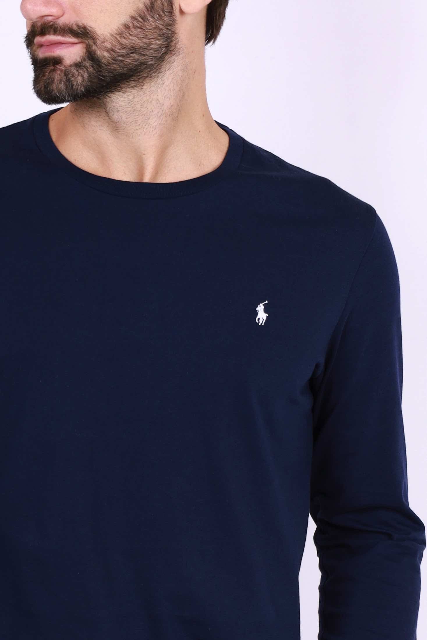 Ralph Lauren t-shirt uomo manica lunga blu