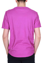 Sun68 Uomo t-shirt uomo maniche corte in jersey di cotone ciclamino