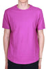 T-SHIRT UOMO MANICHE CORTE IN JERSEY DI COTONE CICLAMINO