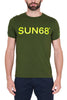 T-SHIRT UOMO MANICHE CORTE IN JERSEY VERDE