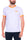 T-SHIRT UOMO MANICHE CORTE IN PIQUET DI COTONE BIANCO