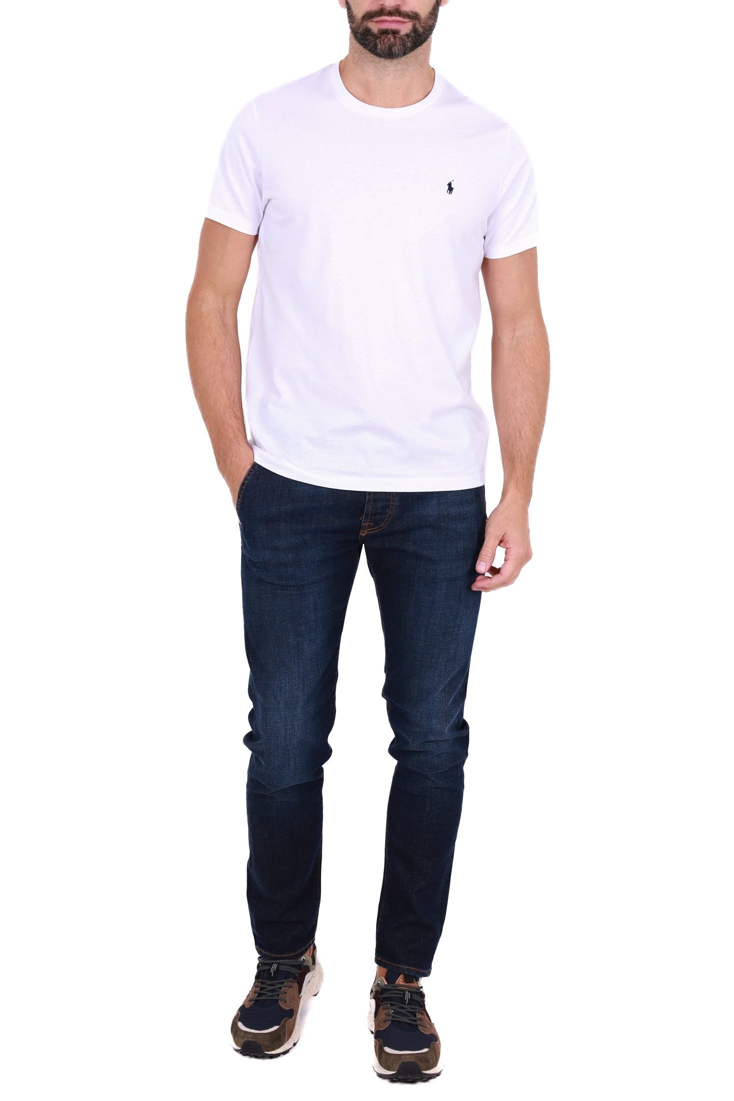 Ralph Lauren t-shirt uomo manica corta bianco