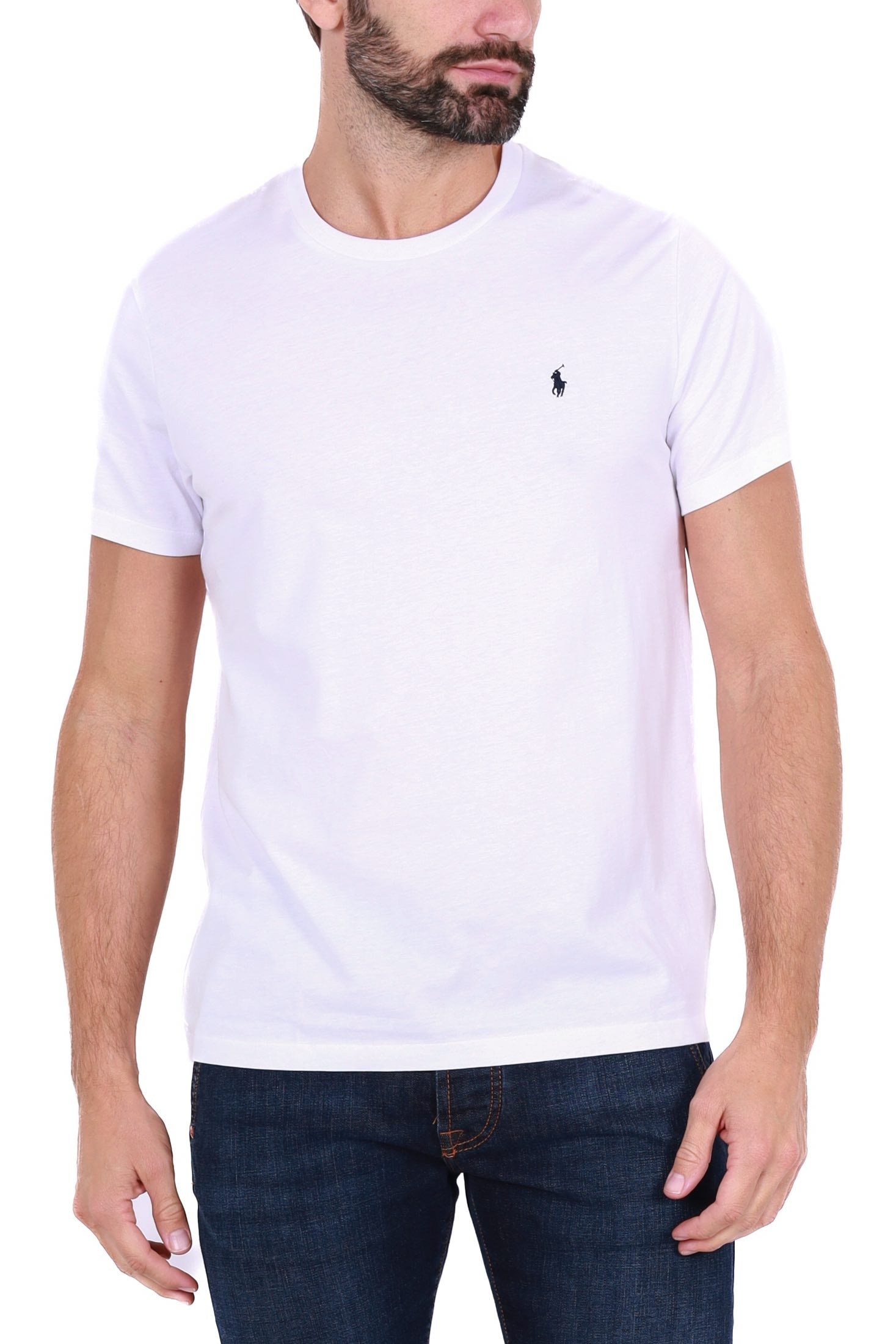 Ralph Lauren t-shirt uomo manica corta bianco