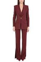 Elisabetta Franchi tailleur pantalone in crÈpe bordeaux