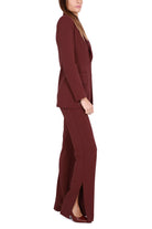 Elisabetta Franchi tailleur pantalone in crÈpe bordeaux