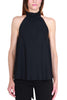 ELEGANT TOP WITH BLACK AMERICAN NECKLINE