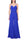 ELEGANT JUMPSUIT WITH THIN STRAPS IN BLUE CREPE