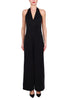 ELEGANT SLEEVELESS JUMPSUIT WITH BLACK LUREX THREAD